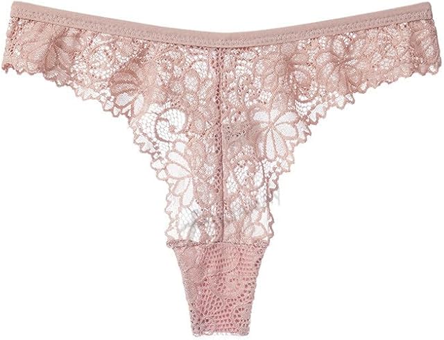 Women's Lace Thongs Briefs Underwear Sexy T-Back Low Waist Seamless G-String Panties Underpant Lingerie