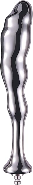 Hismith 768? G-Spot Dildo, Curved Stainless Steel Prostate Massager with KlicLok System for Beginner Users