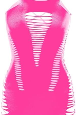 Womens Babydoll Hollow Fishnet Lingerie Hot Mini Dress Tube Chemise Bodysuit
