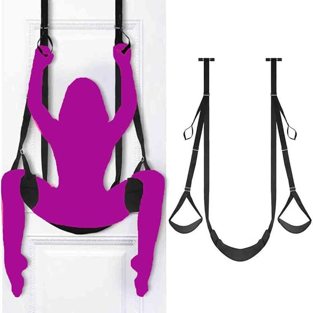 Door Sex Swing Adult Swings for Bedroom Furniture Sex Accessories for Adults Couples Over The Door Swing Adults Heavy Duty Sexy Door Swing for Adults Door Frame Frequent Flyer Pure Romance Sweater