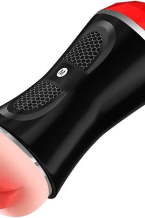 2 in 1 Male Masturbator Cup Dual Open Ended Mouth and Pussy Realistic Male Sex Toy 3D Soft Realistic Blowjob Textured Vagina Oral for Penis Stimulation