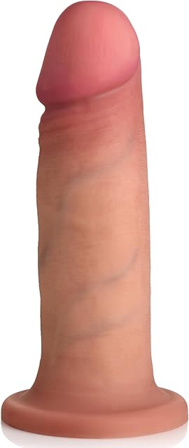 CURVE TOYS Jock 6" Dual Density Dildo for Men, Women, & Couples Body Safe Ultra Realistic Premium Silicone Dildo 1 Realistic Dildo 6 Inches Light