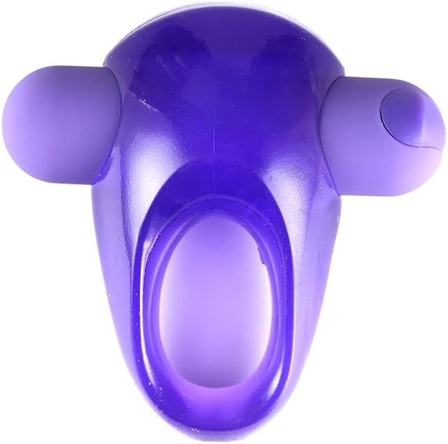 Casey USB Rechargeable Vibrating Erection Enhancer Ring Purple