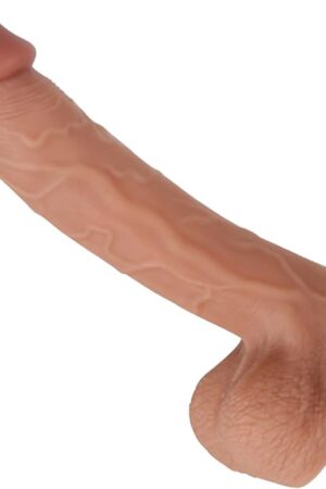7.9" Silicone Realistic Dildos Sex Toy with Strong Suction Cup for Hands-Free, Flexible Lifelike Sex Toys, Anal Adult Harness Strap On Sex Toys for Women (Brown)