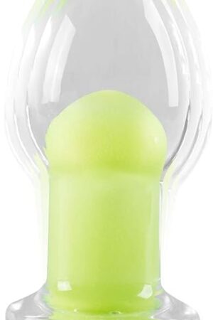 Anal Vibrating Plug Adult Sex Toy, Luminous Glass Prostate Massager with 10 Vibrating Modes, Butt Plug G Spot Vibrator with Remote Control, Anal Sex Toys for Male and Female
