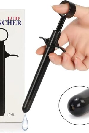 Enema Lube Injector Reusable Lubricant Launcher Syringe Applicator with Precise Scales Anal Vaginal Inject Sex Toys for Adult Men Women Gay Couples
