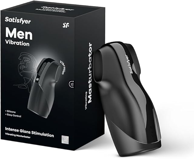 Vibration | Vibrating Masturbator | 2 Powerful Motors | 14 Programs | Waterproof (IPX7) | Rechargeable Battery | Skin-Friendly Silicone