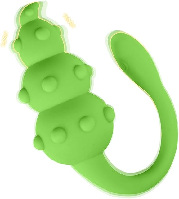 Green Portable Anal Plug Adult Sex Toys, Vibrator for Women Clitoral Anal Sex Pleasure,Soft Silicone Sex Love Egg 10 Powerful Stimulating Wand for Couple Men Women Pleasure