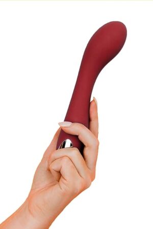 G Spot Vibrator Dildo for Vagina, Clitoral, Anal Stimulation with 10 Vibrations Modes Personal Powerful Quiet Vibrating Massager Rechargeable Waterproof Adult Sex Toy for Women, Men, Couples (Berry)