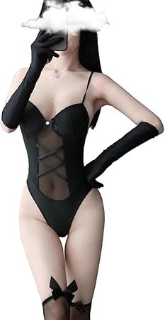 Womens Sexy Bunny Costume Bunny Girl One Piece Bodysuit Anime Cosplay Rabbit Party Clothing