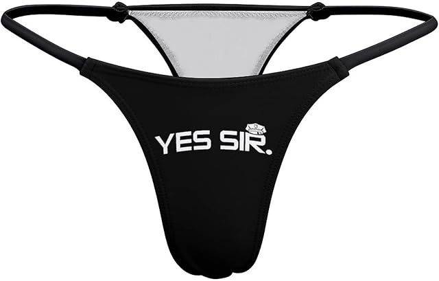Fxck Me Now Sexy T Back Thongs for Women, Low Rise G-String Underwear