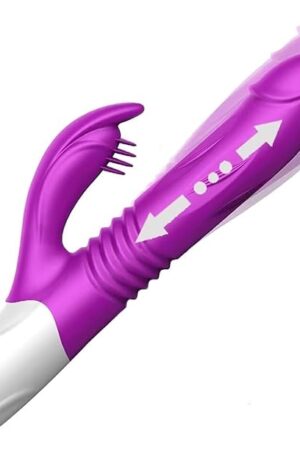 G Spot Vibrators Adult Sex Toys for Women 2 in 1 Thrusting Vibrator Dildo Sex Toys with 7 Vibration Mode G Spot Clitoral Stimulator Pleasure Tools for Female Couples Games