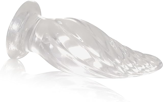 Anal Plug Big Butt Plug, Mango Shaped Silicone Butt Plug, Soft Prostate Massager, Anal Dilator with Powerful Suction Cup for Hands Free Play, Sex Toy for Women Male(L)