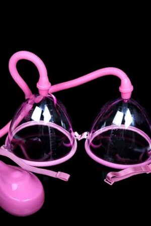 Honeypleasures Electric Breast Pump Dual Suction Cupping Nipple Massage Enlargement Enlarger Set for Female Sex Toy (Large)