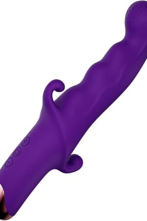 Women Sex Toys Rabbit G Spot Vibrator, Adult Sex Toys with 3 Thrusting Modes & 10 Vibrations for Dual Stimulation, Heating Waterproof & Rechargeable Adult Toy for Women and Couples Pleasure Purple