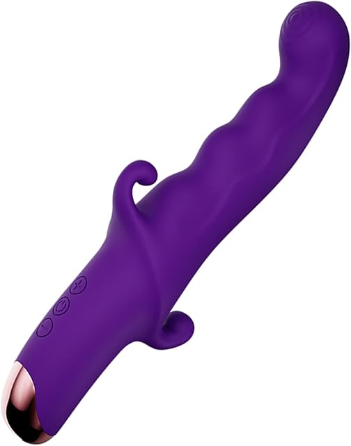 Women Sex Toys Rabbit G Spot Vibrator, Adult Sex Toys with 3 Thrusting Modes & 10 Vibrations for Dual Stimulation, Heating Waterproof & Rechargeable Adult Toy for Women and Couples Pleasure Purple