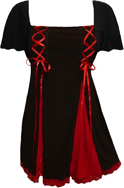 Gemini Princess S/S Corset Top: Victorian Gothic Women's Babydoll Chemise for Everyday Halloween Cosplay