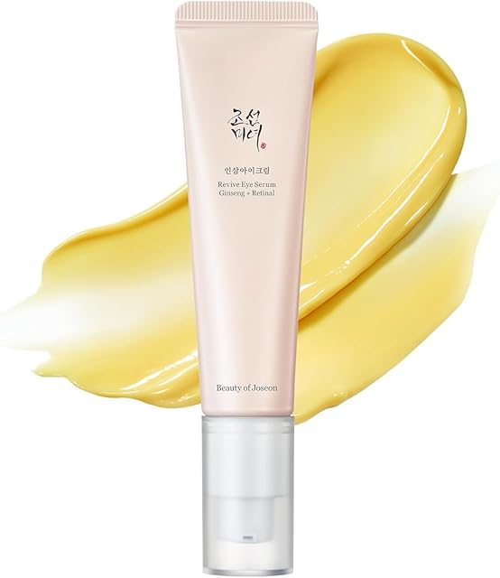 Beauty of Joseon Revive Eye Serum with Retinal Niacinamide Correction for Puffy Eye Bags Fine Lines Dark Circles Wrinkles, Korean Skin Care 30ml, 1 floz