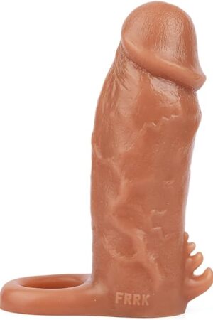 59in Realistic Penis Cover Male Penis Extender Sleeve with Cock Ring: Silicone Penis Sleeve Enlarger Adult Sex Toy, Soft Penis Sheath Men Sex Tool (Color B)