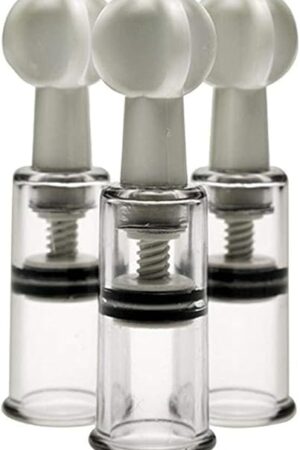 3 x Nipple Corrector Cups - Nipple Inverted, Flat and Shy Nipples (White Transparent)