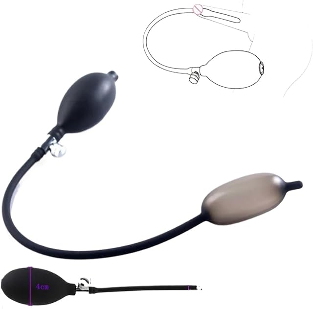 Inflatable Urethral Dilator Sounds Rods Urethra Pump Sounding Sex Toys for Men Penis Plug Stretcher Dilator Body Enhancer (Color : A)