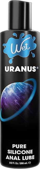Wet Uranus Silicone-Based Anal Lube for Men, Women & Couples | Long-Lasting & Water-Resistant Premium Personal Sex Lubricant - Safe to Use with Latex Condoms - Non-Sticky & Hypoallergenic, 9 fl oz
