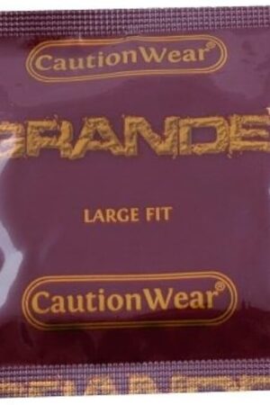 Caution Wear Grande Lubricated: 100-Pack of Condoms