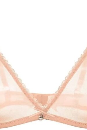 CYHWR Sheer Mesh Transparent Unlined Bra Sexy Wireless Underwear