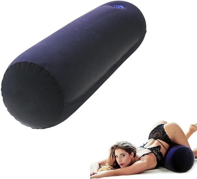 2024 Upgrade Blue Sex Position Pillow for Women - Cylinder Sex Cushion Support Pillow Portable Inflatable Sex Positions Pillow Hip BDSM Toys for Travel Use Sex Furniture for Bedroom Sweater