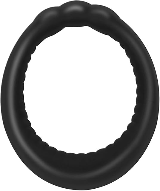 Generic Soft Silicone Penis Cock Ring Set Male Ball Scrotum Stretcher Penis Ring Lock Delay Ejaculation Enlargement Sex Toy(Color:3 Size a Set)