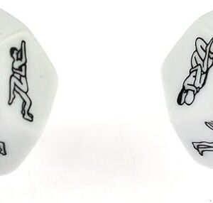 2 pcs of 12 Sides Funny Sex Position Dice for Bachelor Party or Adult Couples Novelty Toys Game Gift