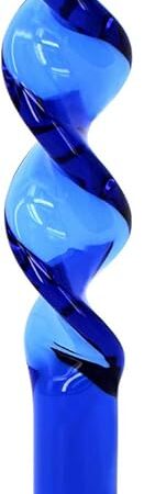 6.9 Inches Rock The Hell Screw Glass Dildo Wand, Anal Butt Plugs for Couples Beginners