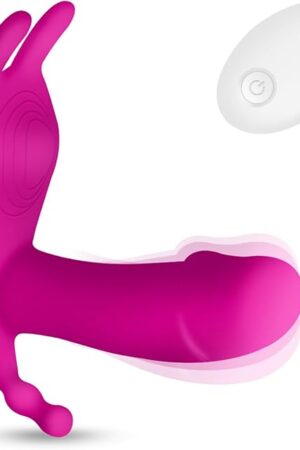 Butterfly Push Sex Toy Adult Toy Female Couple Remote Control Vibrator, Dildos Underwear Vaginal Massage, New Gift for Women Wireless Massager Adult Silent Toy V