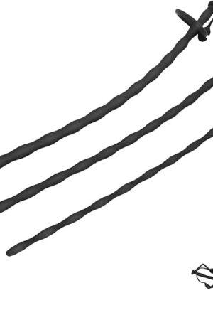 3 Pcs Silicone Penis Plug Set with Retaining Ring Hollow Urethral Sounds Dilator Removable Soft Sounding Rods Glans Trainer Stimulation Massager Sex Toy for Men (3 Pcs)