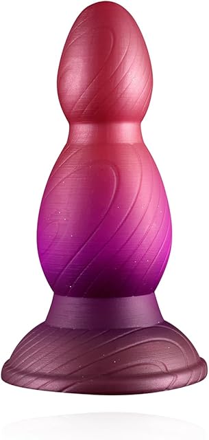 Anal Plug Sex Toy with Strong Suction Cup Big Silicone Anal Beads for Expert Anal Dilation Training 2 Beads Butt Plug for Men Women Anal Sex Booyuecare