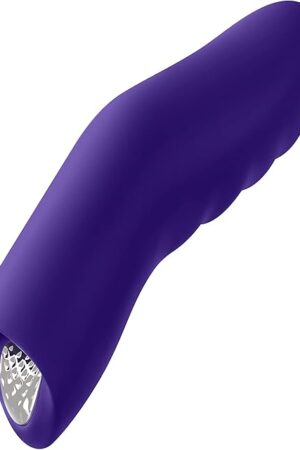 Dioni Ergonomic Finger Vibrator - Travel Friendly Finger Vibration Tool for Her with 20 Modes & Boost Button - Body-Safe Silicone, Splashproof Sex Toys for Women - Discreet Mini Adult Toy (Small)