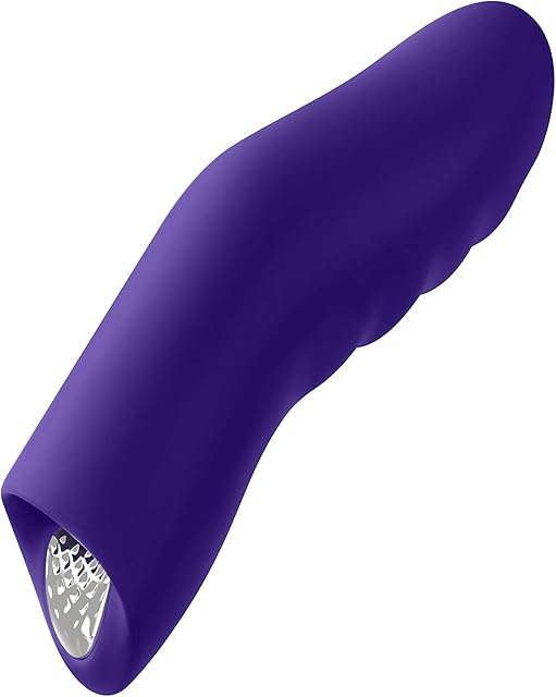 Dioni Ergonomic Finger Vibrator - Travel Friendly Finger Vibration Tool for Her with 20 Modes & Boost Button - Body-Safe Silicone, Splashproof Sex Toys for Women - Discreet Mini Adult Toy (Small)