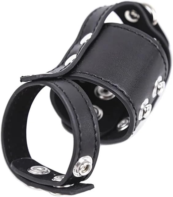 BDSM PU Leather Cock Strap and Ball Stretcher Harness Cock Ring Ball Divider Sex Toys Slave Adult Products Fetish Bondage