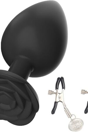 Wearable Bullet Silicone Anal Butt Plug Adjustable Bell Nipple Clamp Couple Pleasure Anal Sex Toy