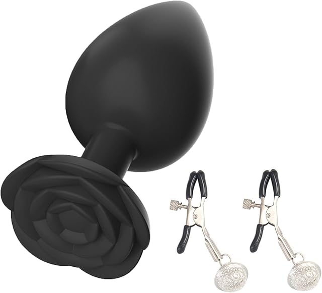 Wearable Bullet Silicone Anal Butt Plug Adjustable Bell Nipple Clamp Couple Pleasure Anal Sex Toy