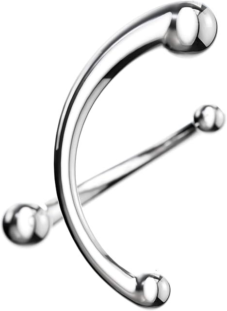 Double-Headed Prostate Massage Stick Stainless Steel Adult Sex Toys Body Plug for Men & Women G Spot Stimulation for Couples Beginner Friendly