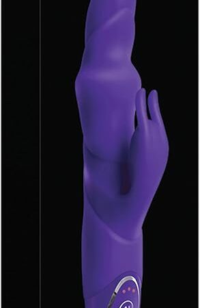 Adam & Eve Posh Silicone Bounding Bunny Vibrator, 10 Functions, Dual Motors, Flickering Clit Stimulator, Waterproof, Satin Finish, Silicone Vibrator for Women, Clitoral & Vaginal Stimulation