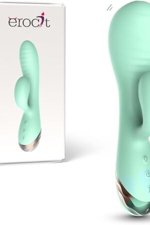 Inflatable Dildo Rabbit Vibrator ? Dual Motor G-Spot and Clitoral Stimulator for Women Rechargeable Air-Pump Sex Toy for Solo Use & Female Pleasure