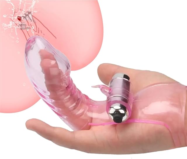 Finger Vibrator Women G-Spot Stimulation Sex Toys Clitoral Massager for Female Adult Sex Toys with Powerful Vibration for Lesbian Couples and Heterosexuality