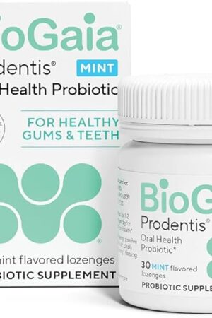 BioGaia Prodentis | Dental Probiotic Lozenges | Promotes Healthy Gums & Teeth | Defends Against Dental Problems | Replenishes Oral Microbiome | Improves Oral Health | Mint Flavor | 30 Day Supply