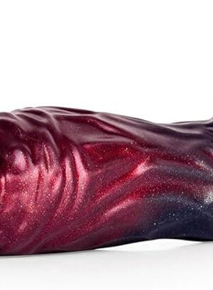 3 Different Sizes of Silicone Male Penis Sleeve, Male Cock Sleeve with Penis Ring, Silicone Hollow Penis Extender Sleeve with Textures Male Adult Sex Toys for Men - M, Purple