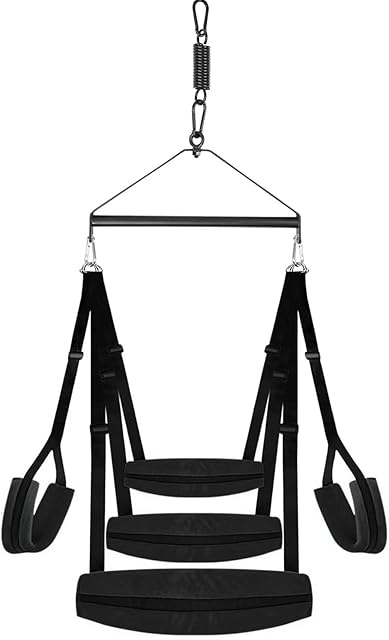 BDSM Sex Swing, Sex Swings Bondage Kit with Soft Seat Thick Cushion Adjustable Sex Straps, Sex Furniture for Bedroom Sex Sling Bondage Restraints for Couples Sex Toys