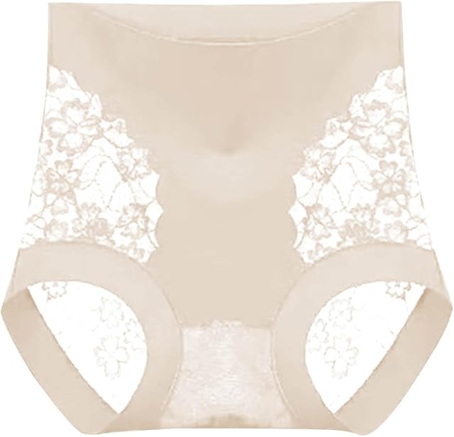 High Waisted Bodyshape Underwear for Women Tummy Control Floral Lace Patchwork Thin Butt Liftings Sexy Under Shorts