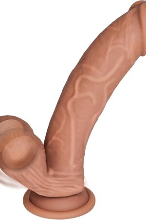 86 Inch Realistic Liquid Silicone Dildos with Big Swinging Balls, Jornujna Sex Toys Lifelike Dildos for G Spot Anal, Vaginal Stimulation Dildo with Powerful Suction Cup Hands-Free Play for Couples