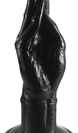 945'' Realistic Hand Dildo with Strong Suction Cup Fist Anal Plugs Butt Plug Vaginal or Anal Fisting for Men Women Sex Toys Black